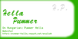 hella pummer business card